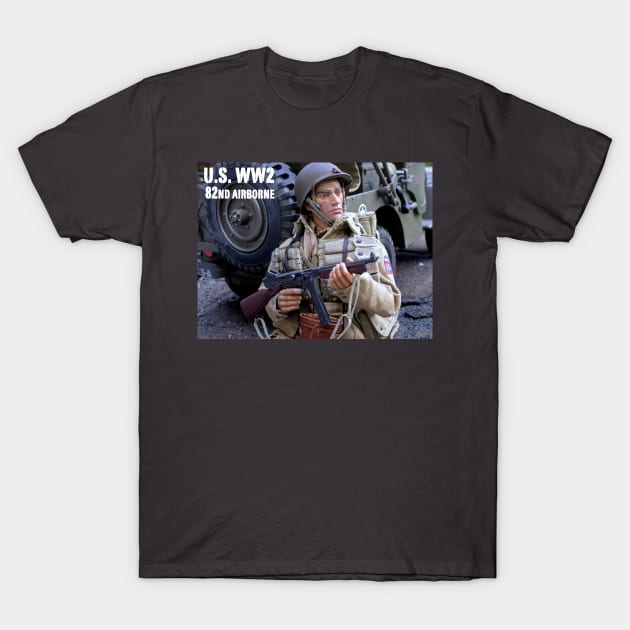 U.S. WW2 82nd Airborne in Sicily T-Shirt by Busybob